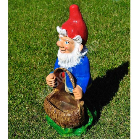 Садово-парковая фигура Cera Гном с корзиной б/ф